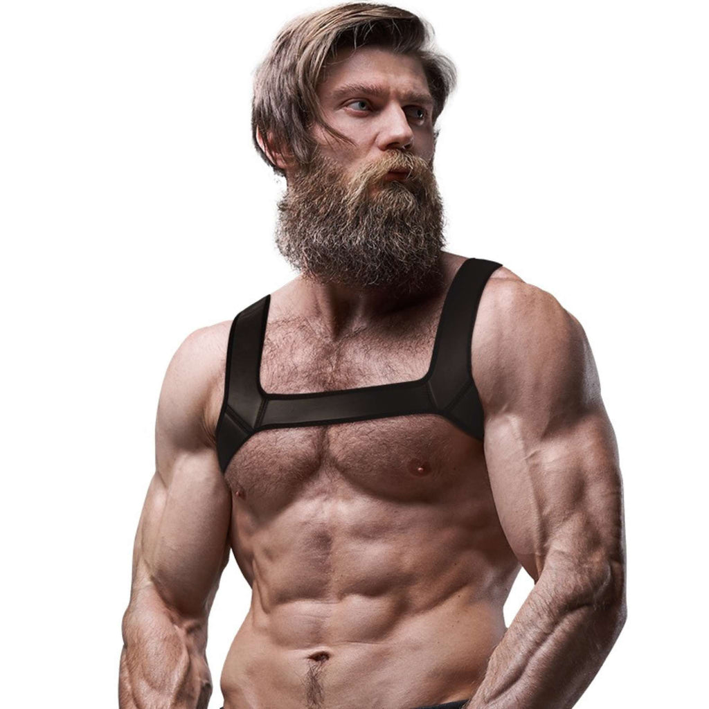 FETISH SUBMISSIVE ATTITUDE NEOPREN BRUST HARNESS
