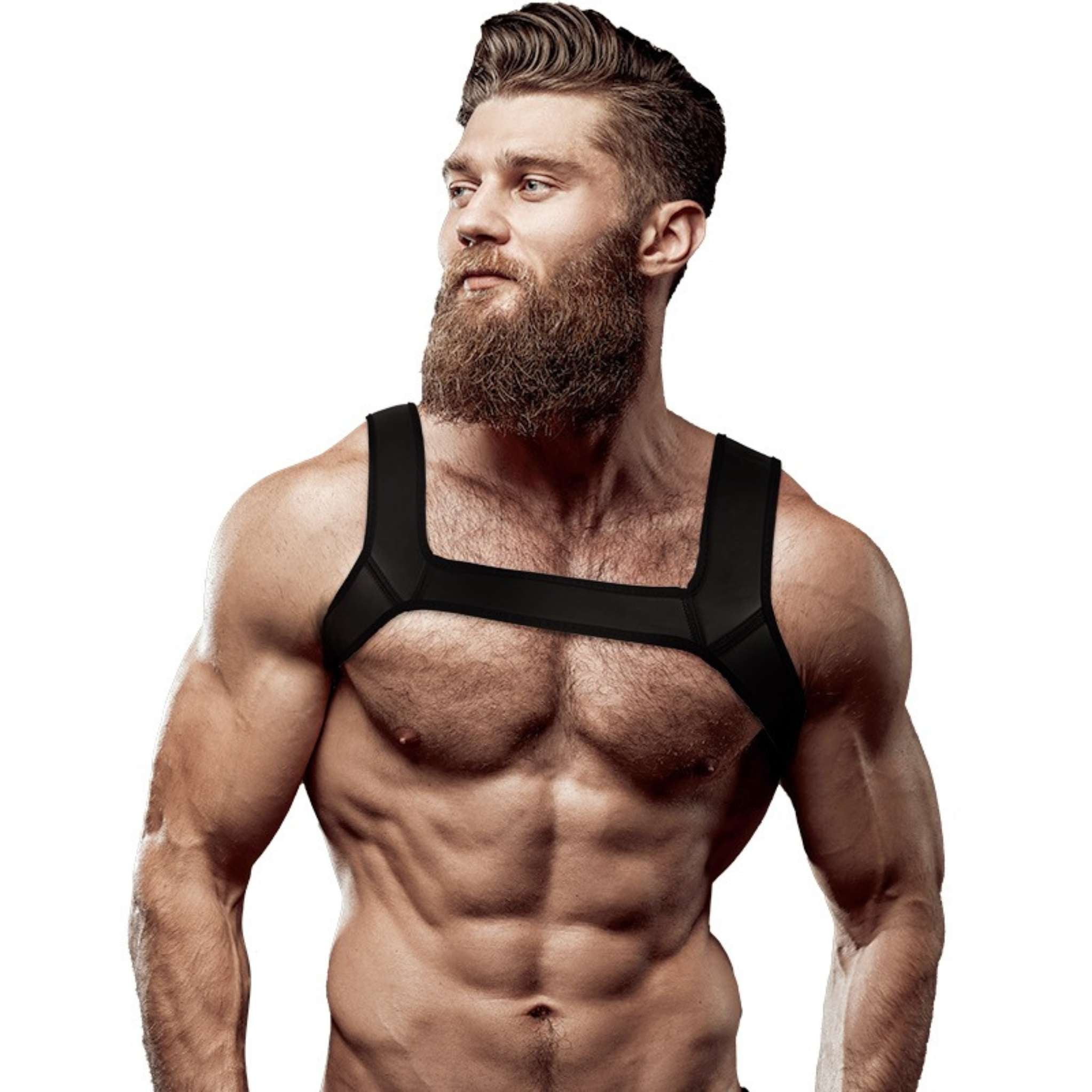 FETISH SUBMISSIVE ATTITUDE NEOPREN BRUST HARNESS