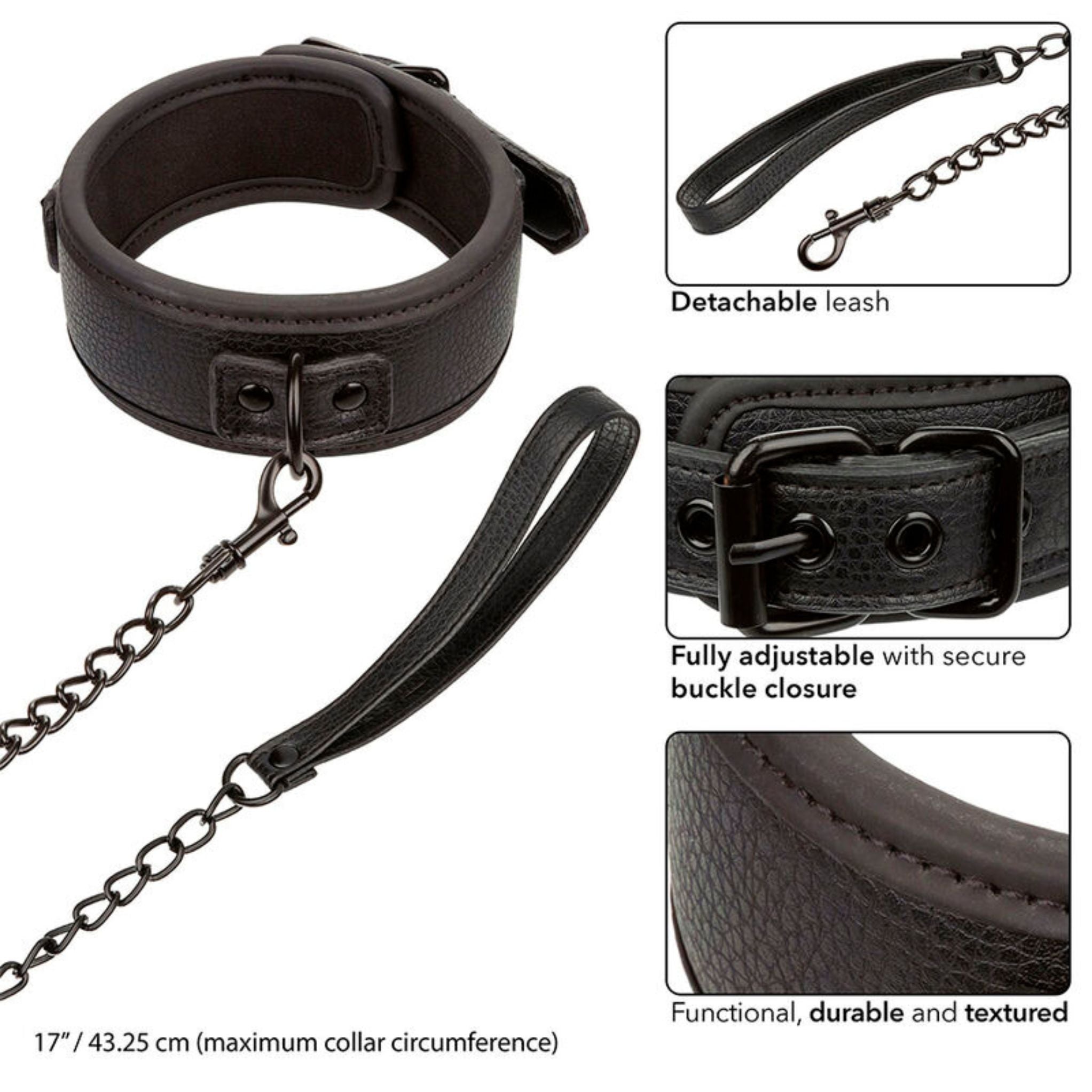 CALEXOTICS NOCTURNAL HALSBAND & LEINE