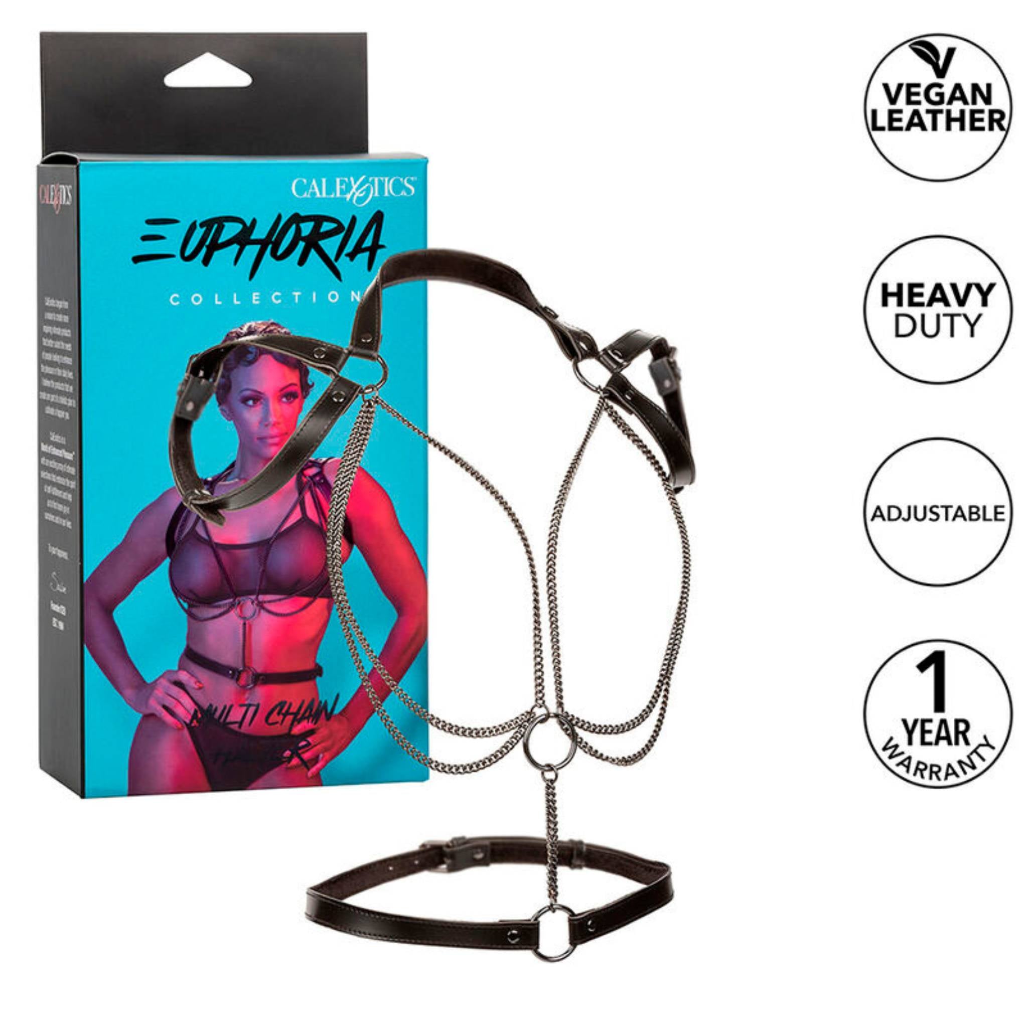 CALEXOTICS EUPHORIA MULTI CHAIN NECK HARNESS