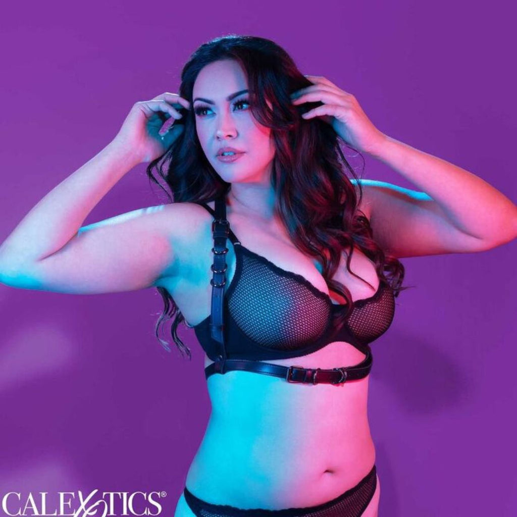 CALEXOTICS EUPHORIA PLUS SIZE NECK HARNESS