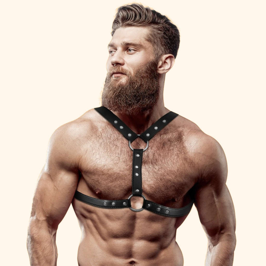 FETISH SUBMISSIVE ATTITUDE SUPPORT HARNESS MIT NIETEN