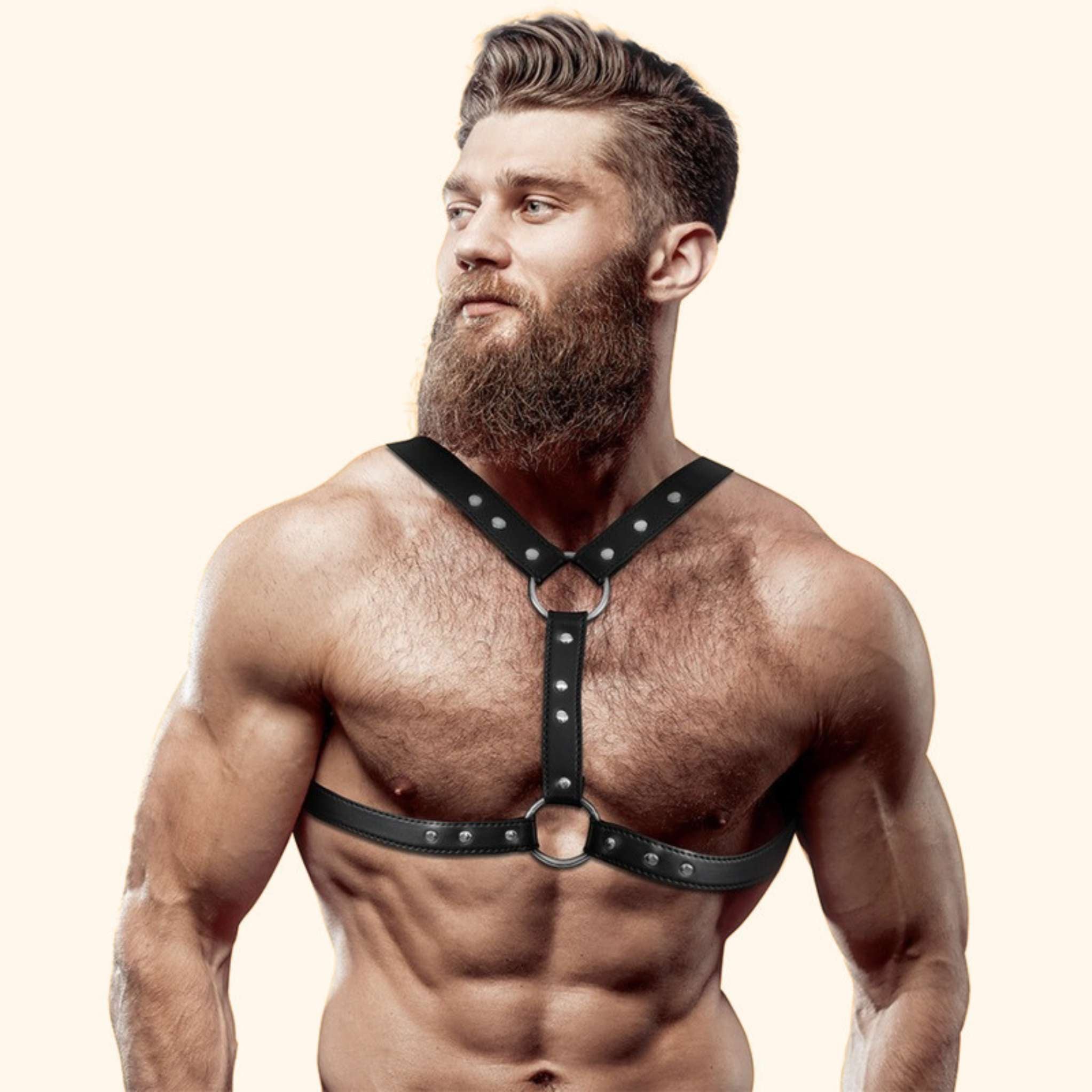 FETISH SUBMISSIVE ATTITUDE SUPPORT HARNESS MIT NIETEN